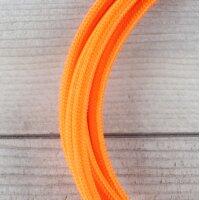Textilkabel Anschlussleitung Zuleitung 1-5m orange mit Euro-Flachstecker