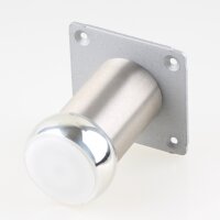 Häfele Möbelfuß 80 mm rund mit Platte & Höheneinstellung, Aluminium