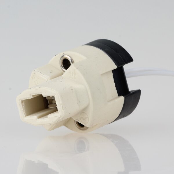 G9 Hochvolt-Halogen-Lampenfassung mit 15 cm PTFE-Leitung, Ø 26,5 mm
