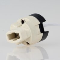 G9 Hochvolt-Halogen-Lampenfassung mit 15 cm PTFE-Leitung,...