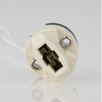 G9 Hochvolt-Halogen-Lampenfassung mit 15 cm PTFE-Leitung, Ø 26,5 mm