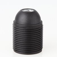 E27 Kunststoff Lampenfassung schwarz mit...