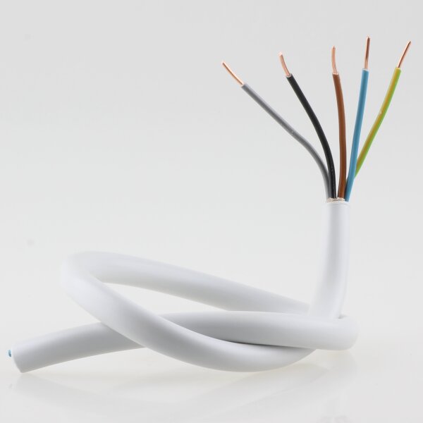 5x2,5mm² NYM-J PVC-Mantelleitung Stromkabel Elektrokabel grau