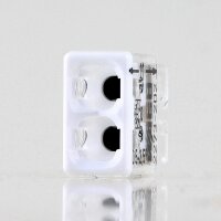 Wago 2273-202 Compact Verbindungsklemme 2-polig weiß/transparent für NYM-J Kabel