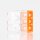 Wago 2273-203 Compact Verbindungsklemme 3-polig transparent/orange für NYM-J Kabel
