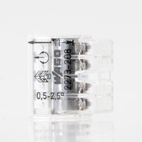 Wago 2273-208 Compact Verbindungsklemme 8-polig...