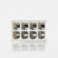 Wago 2273-208 Compact Verbindungsklemme 8-polig transparent/grau für NYM-J Kabel
