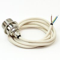 Textilkabel Lampenpendel elfenbein mit E27 Vintage...