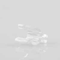Kabelclip Kabelhalter Seilhalter-Clip für Stahlseile Lampen-Kabel 6.0-7.5mm + Drahtseil 1.0-1.2mm Kunststoff transparent