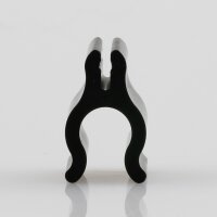 Kabelclip Kabelhalter Seilhalter-Clip für Stahlseile Lampen-Kabel 6.0-7.5mm + Drahtseil 1.0-1.2mm Kunststoff schwarz