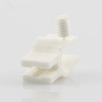 Kabelclip Kabelhalter Seilhalter-Clip für Stahlseile Lampen-Kabel 7.0-8.5mm + Drahtseil 1.0-2.0mm Kunststoff weiß