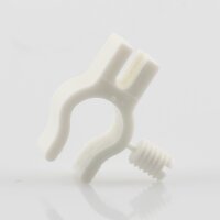 Kabelclip Kabelhalter Seilhalter-Clip für Stahlseile Lampen-Kabel 7.0-8.5mm + Drahtseil 1.0-2.0mm Kunststoff weiß