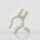 Kabelclip Kabelhalter Seilhalter-Clip für Stahlseile Lampen-Kabel 7.0-8.5mm + Drahtseil 1.0-2.0mm Kunststoff weiß