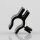 Kabelclip Kabelhalter Seilhalter-Clip für Stahlseile Lampen-Kabel 7.0-8.5mm + Drahtseil 1.0-2.0mm Kunststoff schwarz
