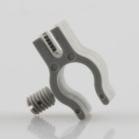Kabelclip Kabelhalter Seilhalter-Clip für Stahlseile Lampen-Kabel 7.0-8.5mm + Drahtseil 1.0-2.0mm Kunststoff grau