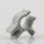 Kabelclip Kabelhalter Seilhalter-Clip für Stahlseile Lampen-Kabel 7.0-8.5mm + Drahtseil 1.0-2.0mm Kunststoff grau