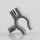 Kabelclip Kabelhalter Seilhalter-Clip für Stahlseile Lampen-Kabel 7.0-8.5mm + Drahtseil 1.0-2.0mm Kunststoff grau