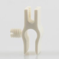 Kabelclip Kabelhalter Seilhalter-Clip für Stahlseile Lampen-Kabel 5.0-6.5mm + Drahtseil 1.0-2.0mm Kunststoff weiß