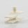 Kabelclip Kabelhalter Seilhalter-Clip für Stahlseile Lampen-Kabel 5.0-6.5mm + Drahtseil 1.0-2.0mm Kunststoff weiß