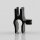 Kabelclip Kabelhalter Seilhalter-Clip für Stahlseile Lampen-Kabel 5.0-6.5mm + Drahtseil 1.0-2.0mm Kunststoff schwarz