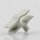 Kabelclip Kabelhalter Seilhalter-Clip für Stahlseile Lampen-Kabel 5.0-6.5mm + Drahtseil 1.0-2.0mm Kunststoff grau