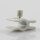 Kabelclip Kabelhalter Seilhalter-Clip für Stahlseile Lampen-Kabel 5.0-6.5mm + Drahtseil 1.0-2.0mm Kunststoff grau