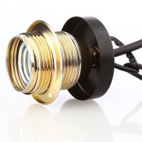 Lampen Abschluß Kaschierung schwarz lackiert...
